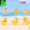 Luminous Landscape Micro Duck Resin Ornament Gardening Desktop Accessories Mini