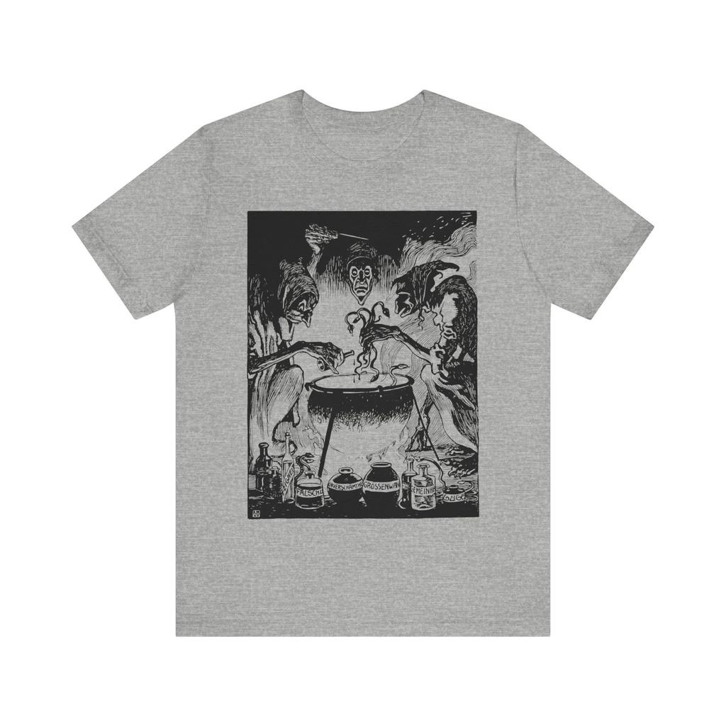 Witch Macbeth Witch Brew Retro Horror Shirt Witchcraft Tshirt Gothic Tshirt Mysterious Black Magic Unisex Short Sleeve Tshirt