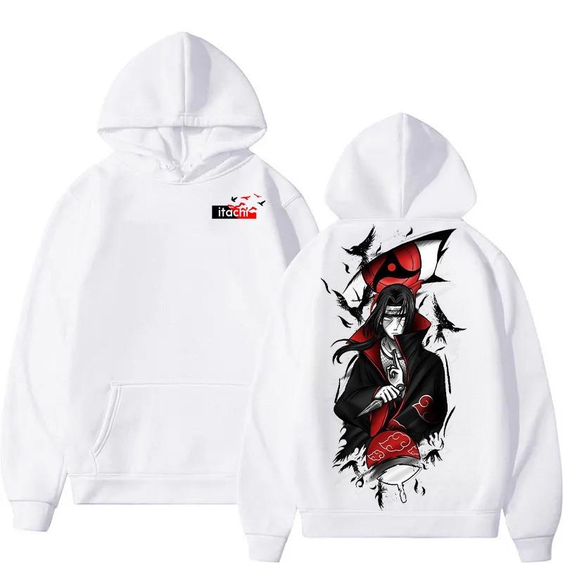 

Naruto Itachi Uchiha Collaboration Autumn/Winter Men s Pure Cotton Hoodie Casual and Daily Commuting Anime Harajuku Style XL