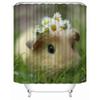 Custom High Quality Guinea Pig Shower Curtain Waterproof Bathroom Polyester Fabric Bathroom Curtain