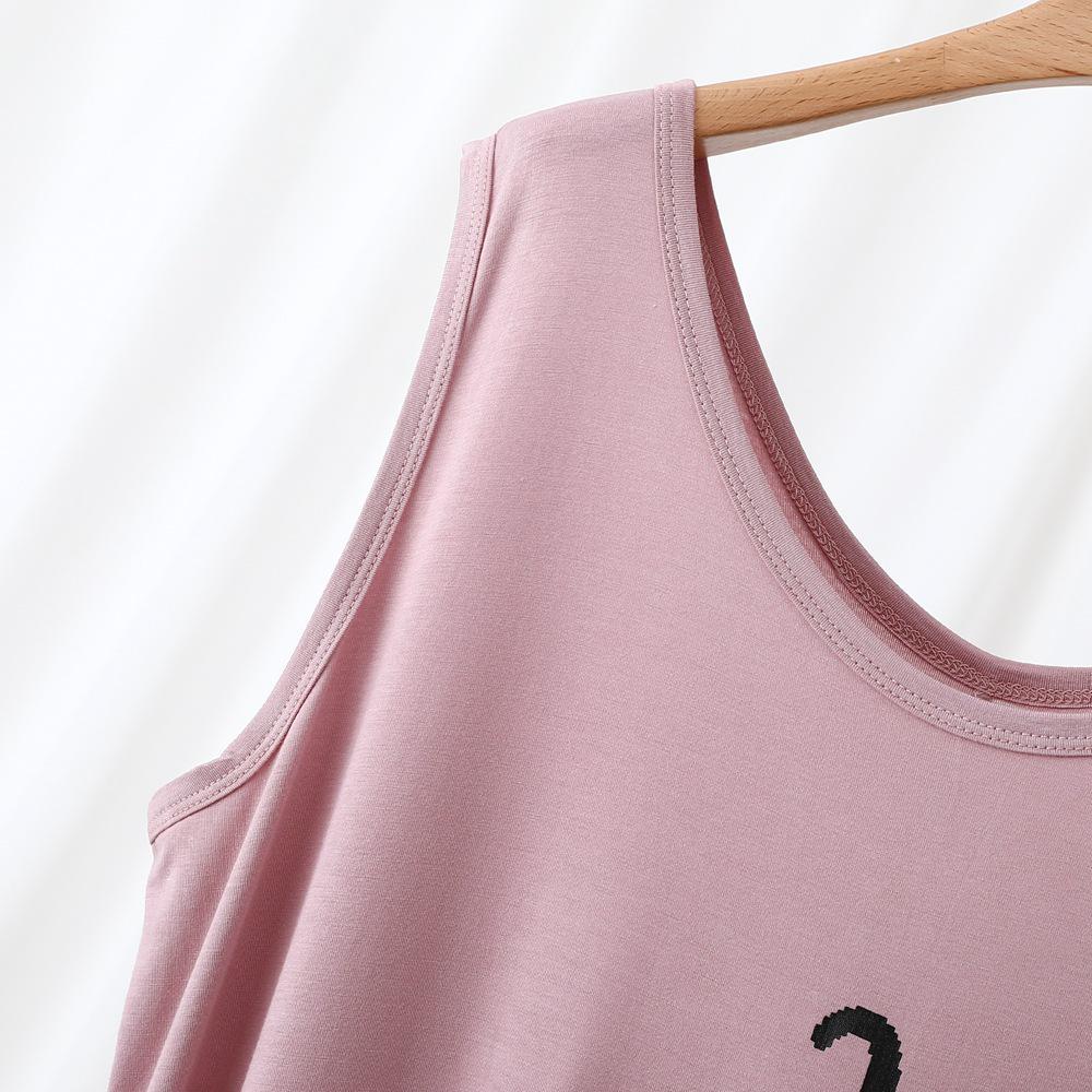 2026 Women's Summer Sleeveless Pajama Dress: Loose, Plus-Size, Printed Loungewear for Home or Outdoor Wear.