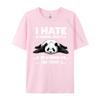 I Hate Morning People And Mornings And People Funny Panda Tshirts Fashion Boy Tshirts Casual Classic Tops Shirts Cotton