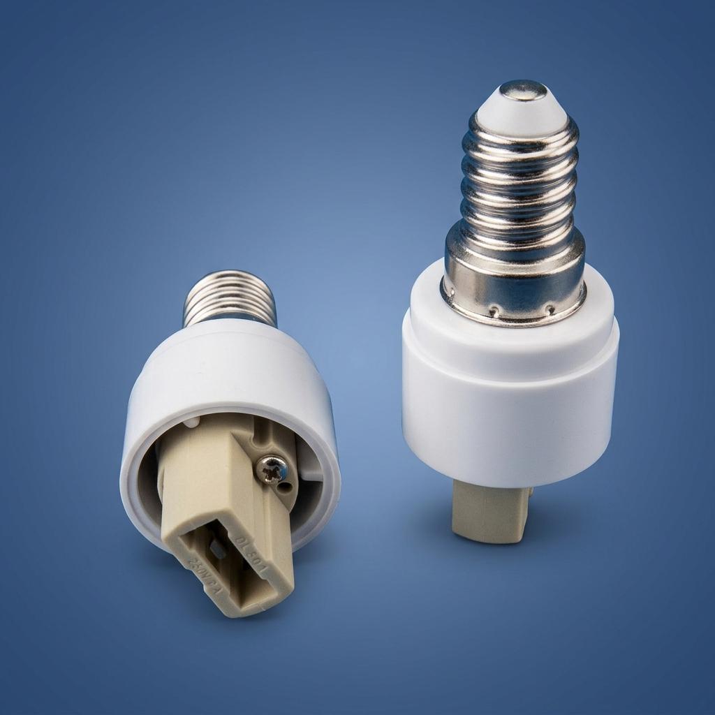 6xCeramic E14 to G9 Adapter Converter for Home Fixtures, Heat Resistant up 100°C with 5A Rated