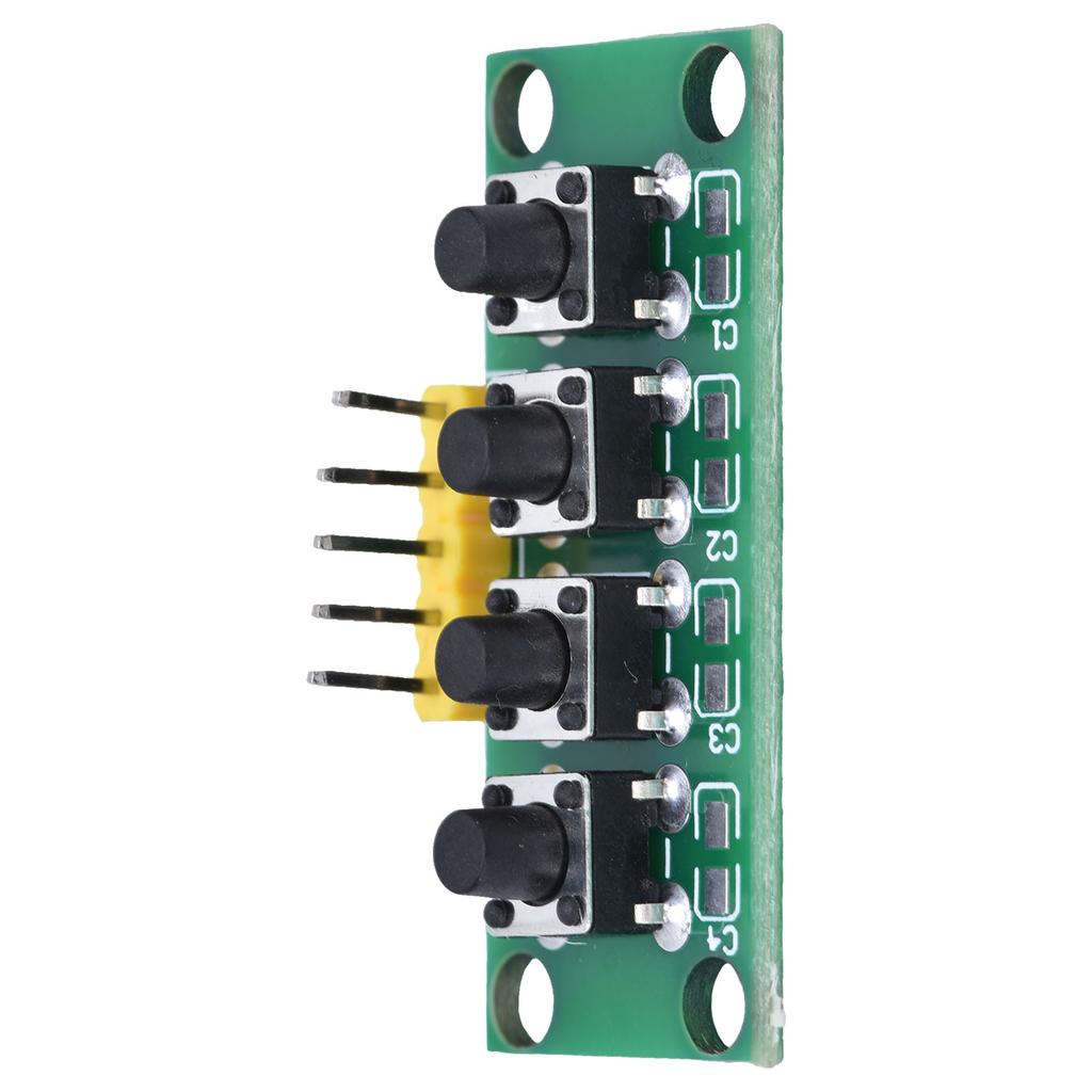 4-poliges Tastaturmodul, 4 unabhängige Tasten, Tastatur-Steuerschalter für elektronische Experimente