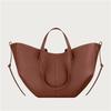 Y2K - Best seller French pleated leather shoulder bag large capacity crossbody bag for daily travel