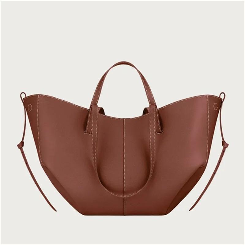 Y2K - Best seller French pleated leather shoulder bag large capacity crossbody bag for daily travel