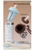 Ceramic Liner Thermos Cup - 316 Stainless Steel, Large Capacity, Straw Included, Customizable, High Appearance Design