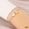 Simple Fashion Love Letter Bracelet Retro Adjustable Alloy Letter Bracelet Women Hand Jewelry Accessory