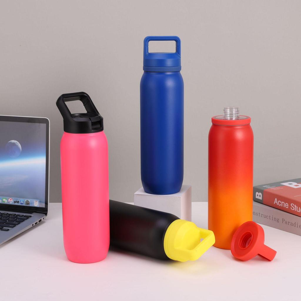 American-Style 304 Stainless Steel Wide Mouth Sport Thermos with Handle