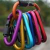 Boucle d'alpinisme plate latérale avec clé de verrouillage Accrochage rapide Boucle de sac à dos Boucle multicolore