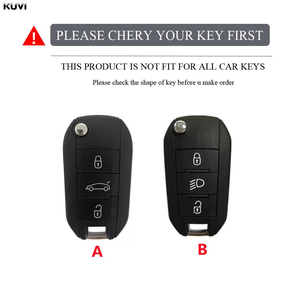 Hot TPU Car Flip Key Case Cover Shell For Peugeot 208 308 408 508 2008 3008 4008 5008 For Citroen C3 C4 CACTUS C6 C8 Accessories