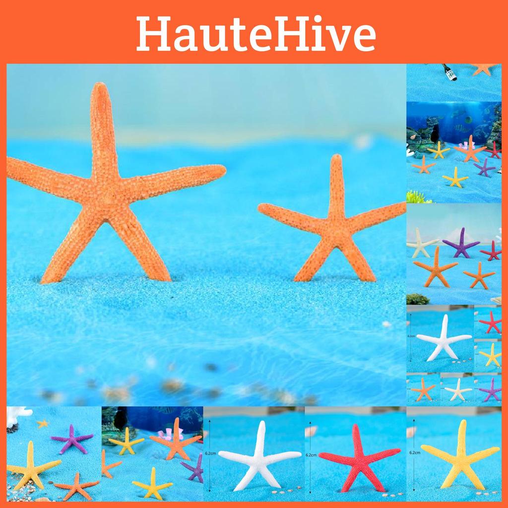 Colorful Mini Starfish Resin Craft Decorations For Aquarium And Fish Tank