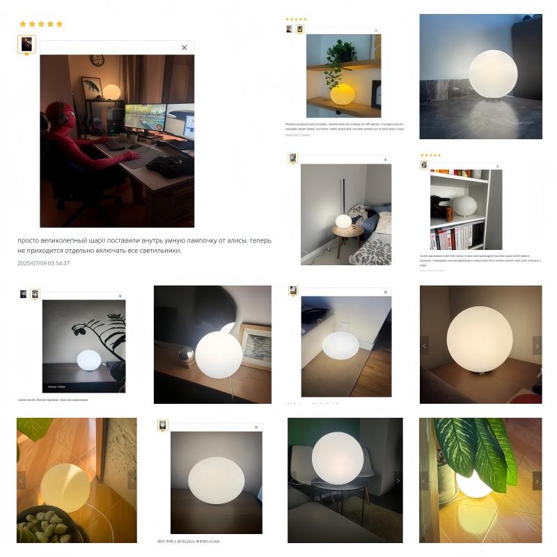 Decorative Ball Table Lamp Bedside Nightlight Girls Ins Gift Atmosphere Lamp Romantic Warm Children's Room Desk Bedroom Floor La