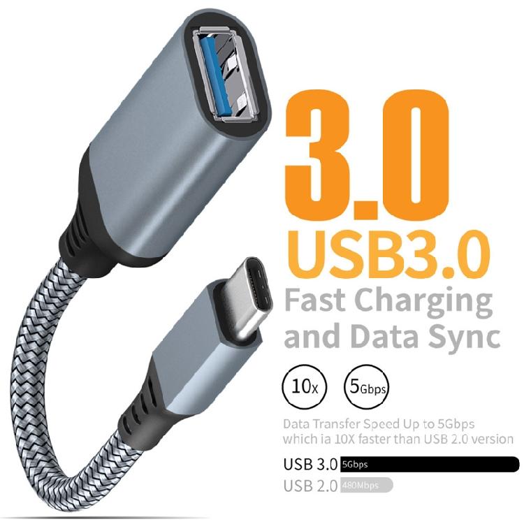 USB Type C OTG Cable Type C Male to USB 3.0 Female Fast charging Converter USB