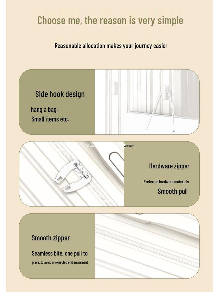 20-Inch Leather Suitcase Trolley - Durable Carry-On Luggage for Men & Women, 24-28 Inch Available