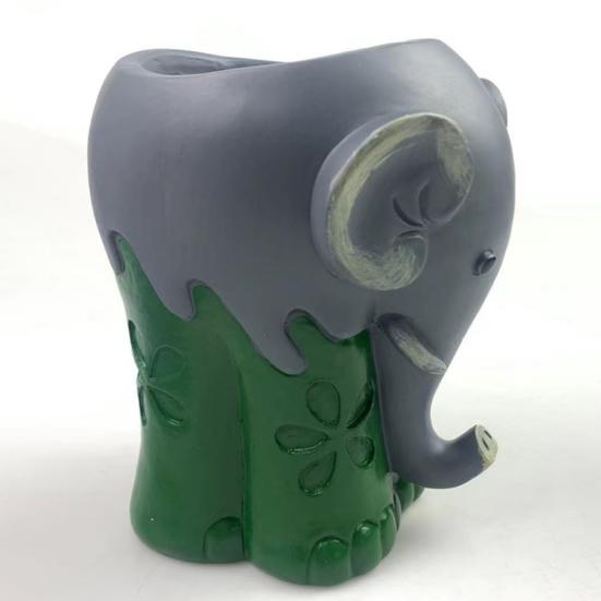 Vaso per piante creativo, grande capacità, resina, elefante in preghiera, grande fioriera, forniture da giardino