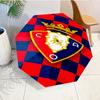 Red Blue Shield Atletico Automatic Folding Umbrella - 8-Rib Travel Umbrella with Auto Open/Close & Portable, Gift for Christmas, Birthdays
