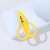 Mini Ciseaux Aiguisés Poignée Souple en Silicone avec Capuchon Ciseaux de Loisirs Créatifs Acier Inoxydable Portable Outil de Découpe Papier Voyages Loisirs Créatifs