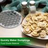 Pelmeni Dumpling Mold Metal 37 Hole Pastry Press with Wooden Handle Double Wheel Pasta Cutter for Ravioli and Dumplings