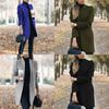 Overcoat Fashion Womens Trench Coat Ladies Solid Color Winter Warm Long Jacket