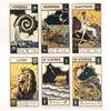 Vintage Zodiac Orakel Ein Kartendeck mit 48 Karten Klassisches Divinations-Meditations-Kartenspiel, Party-Spielkartenspiel Halloween- und Weihnachtsspiel