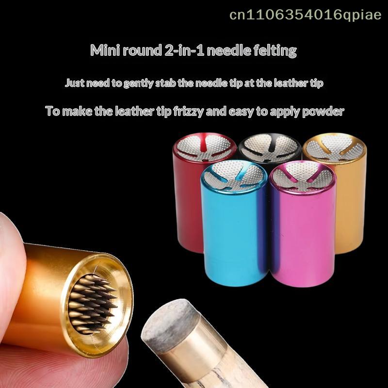 2 In 1 Billiard Cue Tip Repair Shaper Aluminum Snooker Billiard Pool Cue Tip Shaper Burnisher File Repair Tool Billiards Accesso