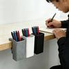 1pcs Adjustable Clip Pen Holder, Heavy-Duty, Fits 1cm–3.5cm Edges, No-Drill Install, Minimalist Office Desk Organizer