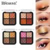 Bsimone 4-Color Eyeshadow Palette Matte Pearlescent Earth Color Sequin Long-Lasting Eyeshadow And Contour Palette Makeup Palette