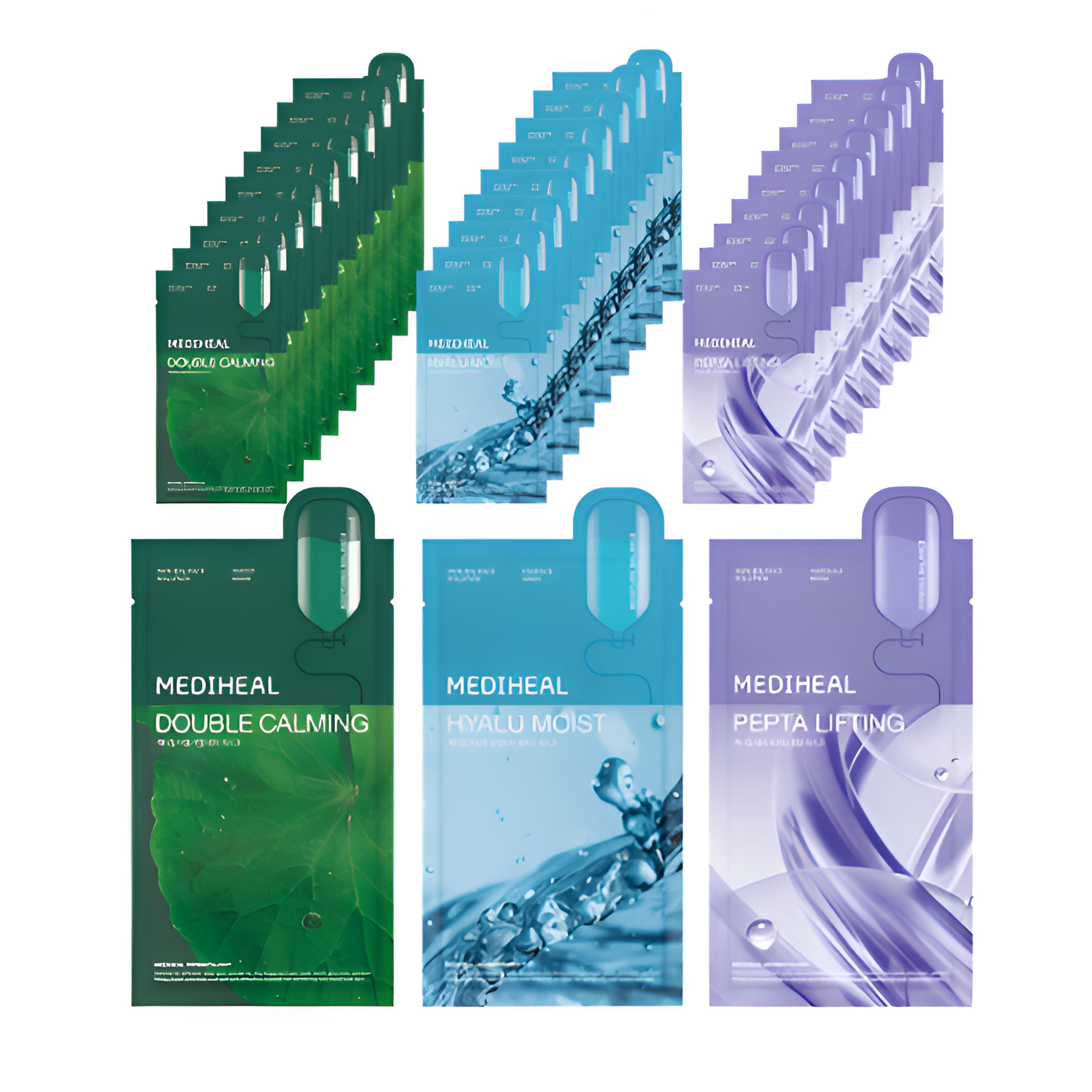 Mediheal Daily Solution Mask Pack – 3 Types Set (30 Sheets)