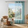 Eyelet Sheer Curtain 140 X 260 Cm Telma Lagoon Blue