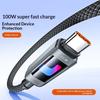 100W Super Fast Charging Type C Data Cable Aluminum Alloy for Rapid Device Power and Use in Daily Life