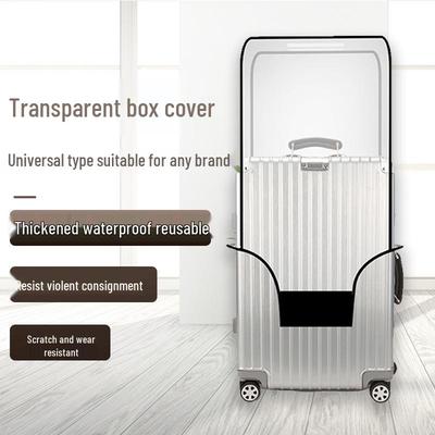 Thickened Waterproof Transparent PVC Suitcase Protector Cover, Wear-Resistant and Dustproof Travel Trolley Case Cover.