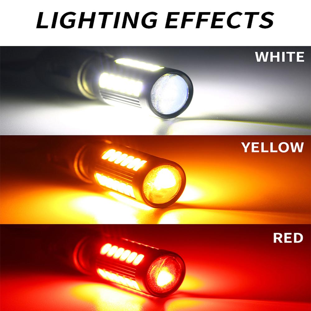 2PCS 1156 ba15s P21W BAU15S PY21W 1157 W21W W21/5W 7440 7443 CANBUS High Power LED Bulbs Turn Signal Light Reverse Lamp White