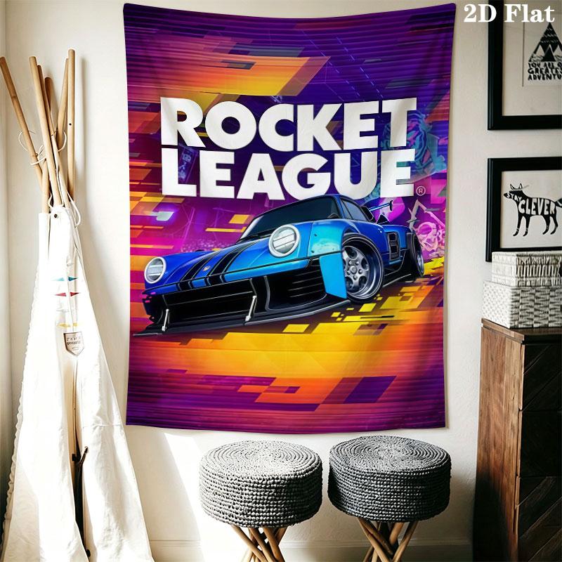 Rocket League Muur Tapijt Esthetisch Wandkleed Bedrukt Stof Deken Decoratieve Tapijten voor Slaapkamer Woonkamer Huisdecoratie