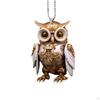3 Pieces Car Mirror Decorations Animal Rear View Pendant ,Accessories Owl for
