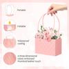 Portable Flower Packaging Box Wedding Decoration Gift Bag Handbag Valentine's Day Birthday Party Decor DIY Bouquet Packaging