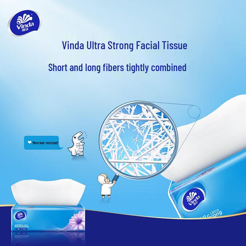 Vinda Super Tough Facial Tissues