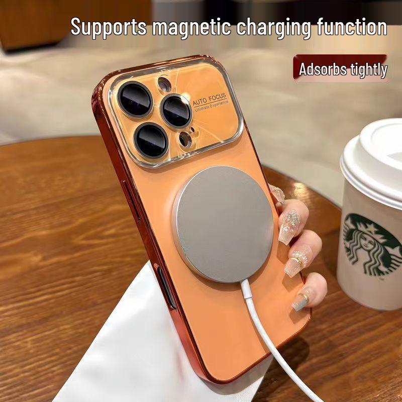 Apple 17 Pro Max Electroplated Magnetic Case with AG Frosted iPhone 16 Full Lens Film