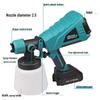 Rechargeable 18V Lithium Battery Electric Paint Sprayer - Portable Wireless Spray Gun for Walls and Latex Paints