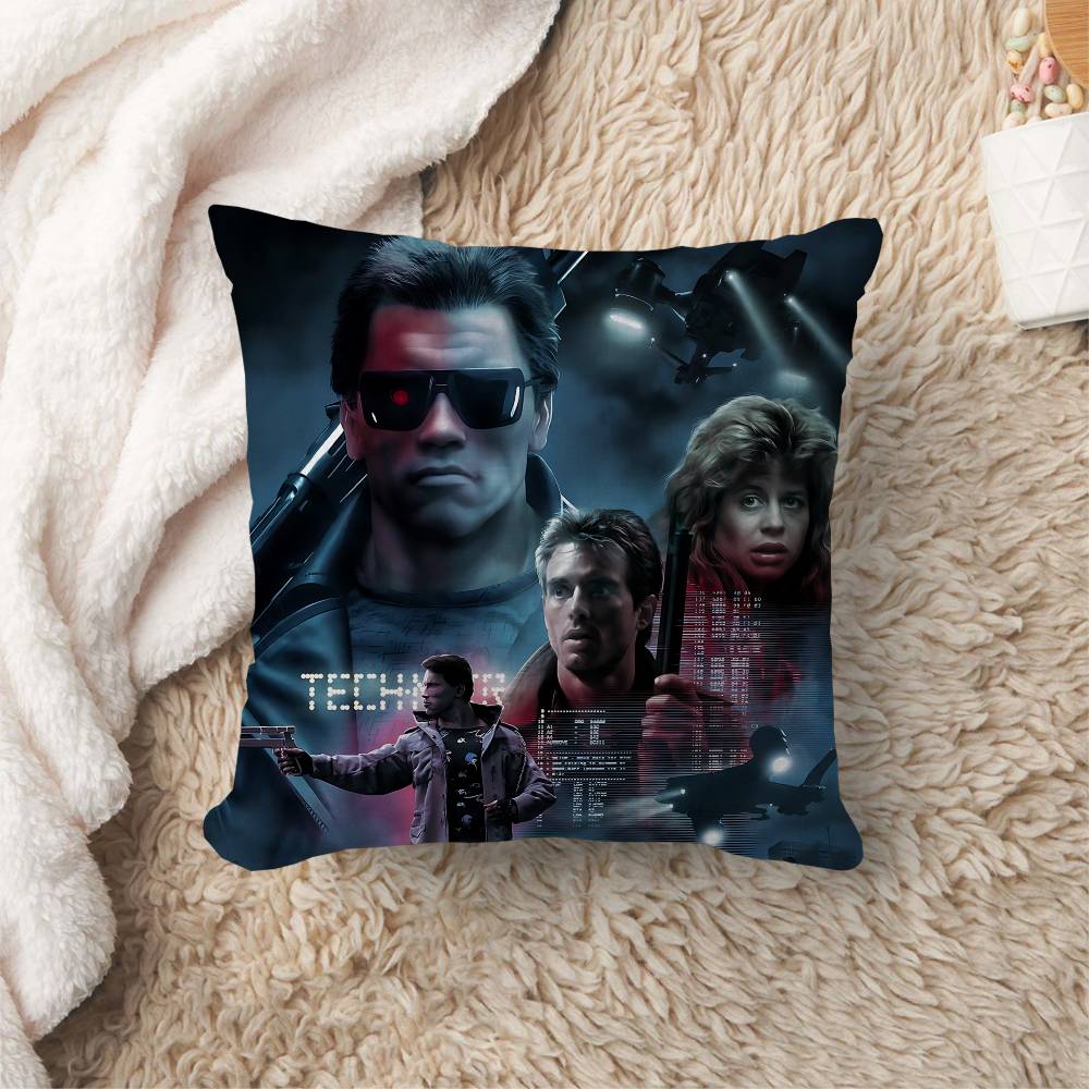 80er Jahre Film TV Der Terminator Kissen Anime Kissen Sofa Bett Kopfkissenbezug Kissenbezug 45x45 cm Mode