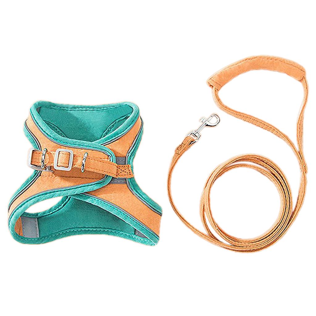 Escape-Proof Vest Style Cat Harness Leash Easy Control Breathable Reflective Strips Jacket For Cats Dogs
