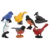 Figurines Mini Bird 7pcs Set Animal Figure Oriole Robin Cardinal Educational Toy