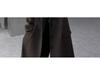 Men's Black Mid-Length Woolen Trench Coat – Autumn/Winter Loose Fit, Thickened Korean Style.