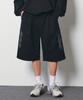 GAKKAI UNIONS Double Four-Star Embroidered Bermuda Shorts Black