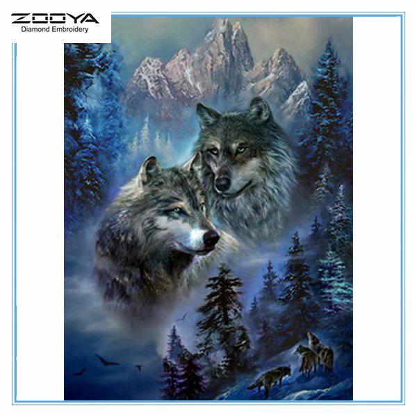 

ЗООЯ DIY 3D Алмазная картина Волк горная вышивка Крест ремесло Стежок Домашний декор