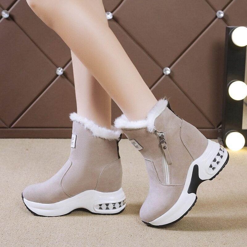 2022 Nuevo Invierno Mujer Tacones Altos Zapatos plataforma Moda cálida  Botines de nieve Cuñas Casual Diseñador antideslizante Goth Botas Lady  comprar a buen precio — entrega gratuita, reseñas reales con fotos — Joom