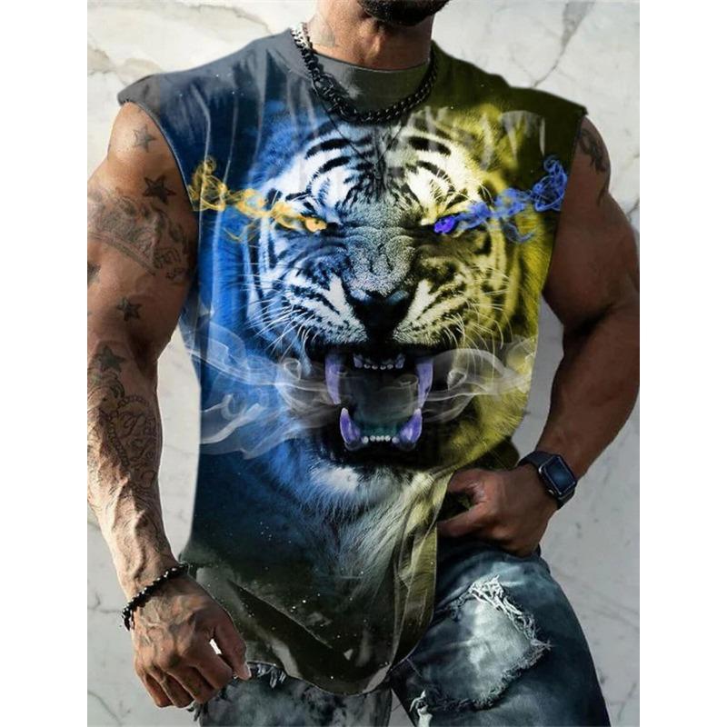Canotta casual da uomo con scollo rotondo e comoda