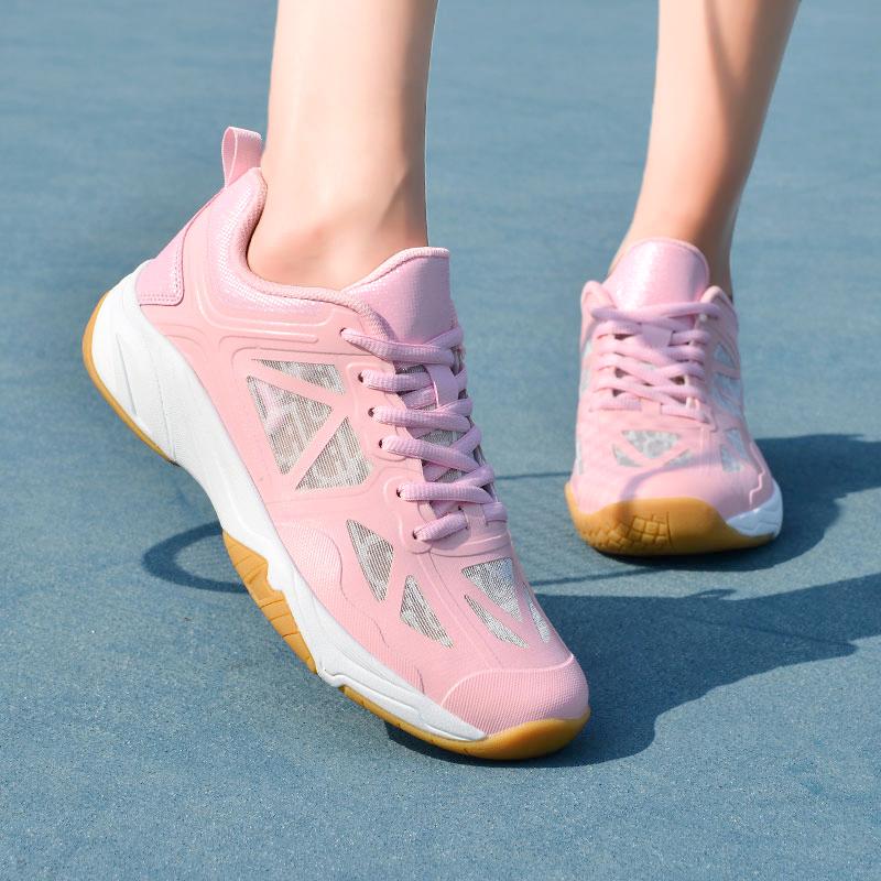 36-46 Paar Stoßdämpfende Rutschfeste Atmungsaktive Badmintonschuhe Tennisschuhe Tischtennisschuhe Sportschuhe