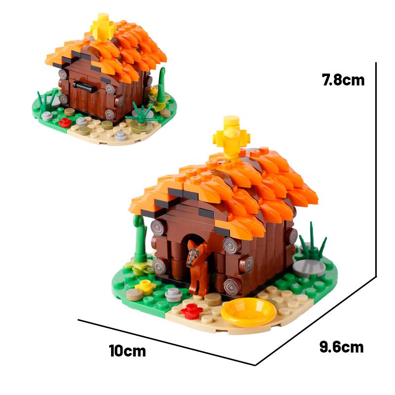 MOC Medieval City Building Blocks Medieval Accessories Bricks Medieval Town Street View Bee Farm Fountain Assembly Bricks Toys