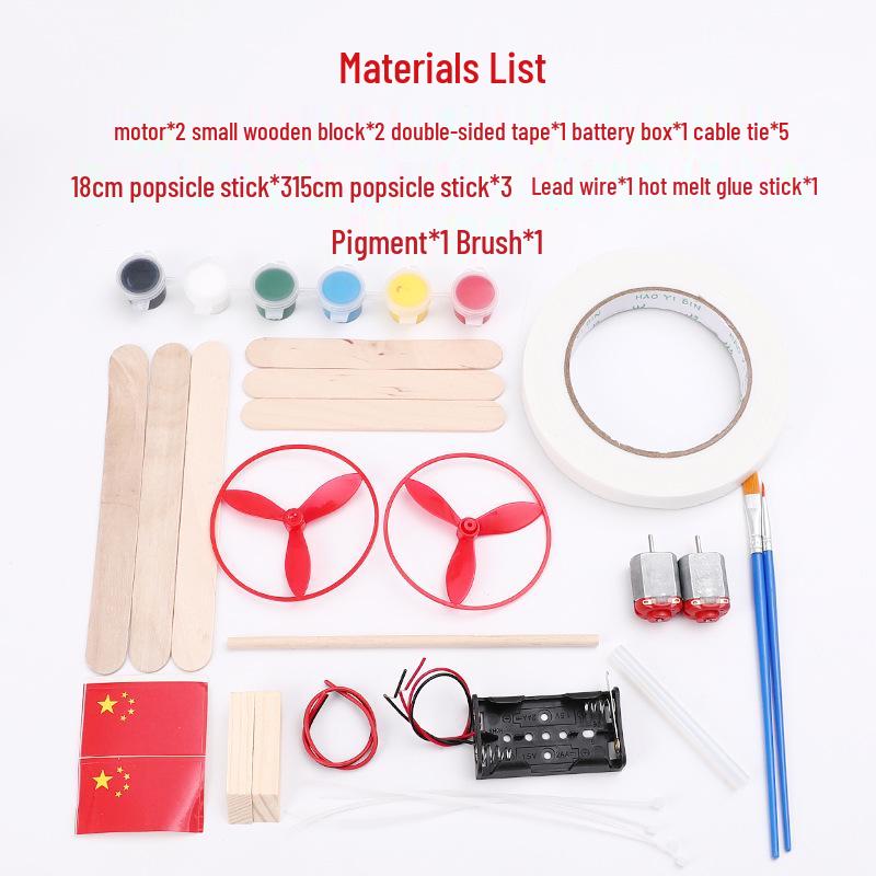 Handmade Children's Educational Science Toy Kit: Yacht Boat for Ages 7-14